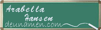 Arabella Hansen Visitenkarte